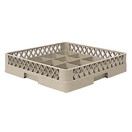 Traex&reg; Beige 9 Compartment Glass Rack