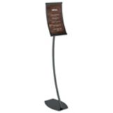 Concurva&reg; Black Freestanding Sign, 14" X 8.5" Insert