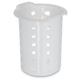 Perma-Sil&trade; White Poly Silverware Cylinder