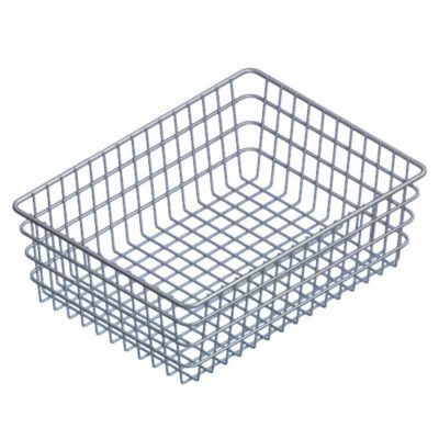Nickel Plated Bagel Basket, 14 x 20 x 6"