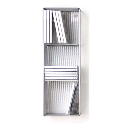 Design Ideas Small Silver Mesh CD Tower