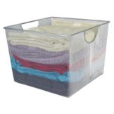 Design Ideas 14.2"x14.2" Giant Silver Mesh Storage Nest
