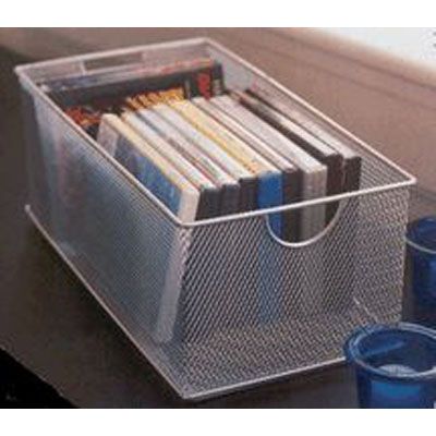 Design Ideas Silver Mesh DVD Box