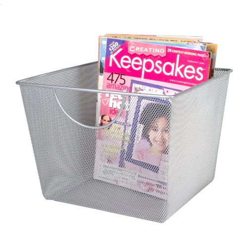 Design Ideas 11.5"x10.5" Large Silver Mesh Storage Nest