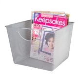Design Ideas 11.5"x10.5" Large Silver Mesh Storage Nest