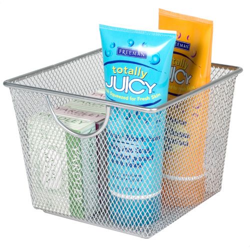 Design Ideas 6.9"x6.9" Small Silver Mesh Storage Nest