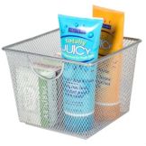 Design Ideas 6.9"x6.9" Small Silver Mesh Storage Nest