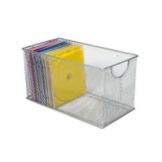 Design Ideas 11"x5.7" Silver Mesh CD Box