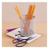 Design Ideas Silver Mesh Utensil Cup