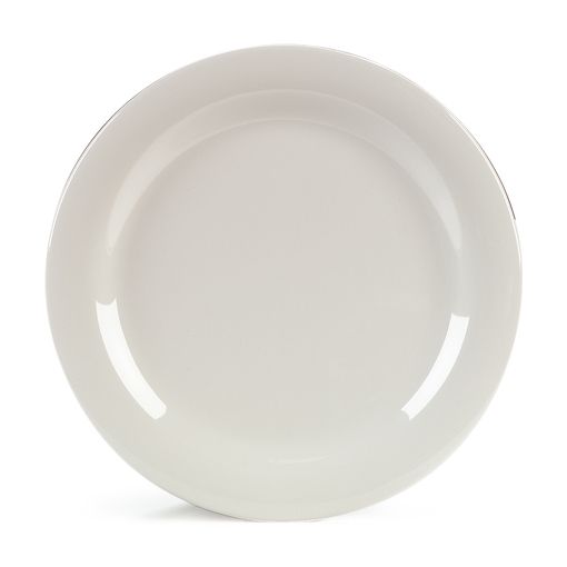 Carlisle&reg; Durus&reg; 10-1/2" Bone Narrow Rim Plate