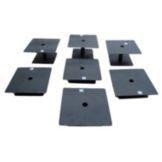 Delfin Design 7 Piece Steel Pedestal Set