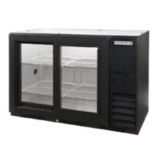 Beverage-Air Black 48" Backbar Sliding Glass Door Refrigerator