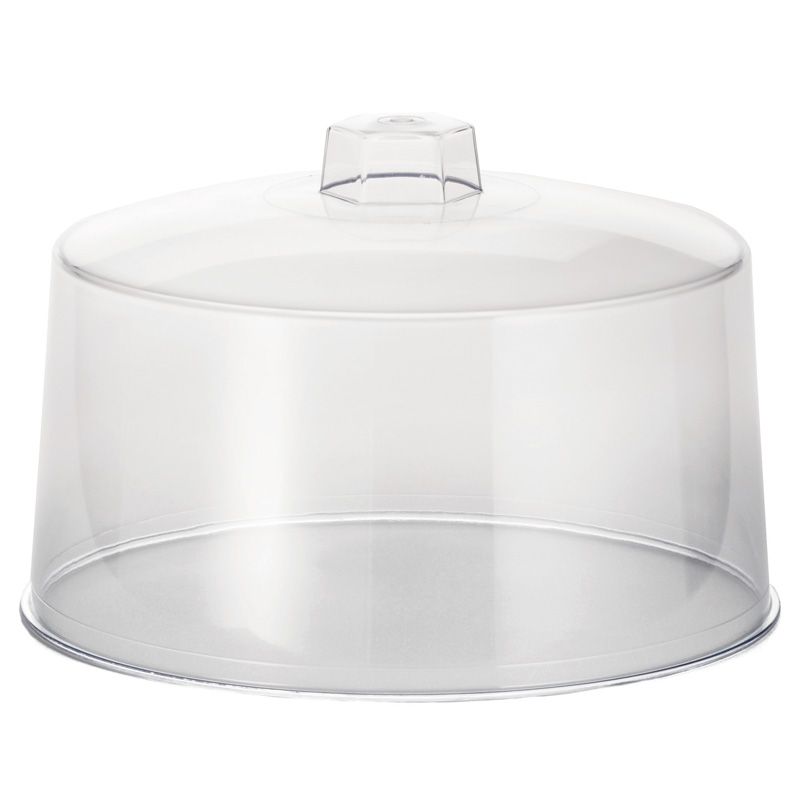 Tablecraft 12" x 7-1/2" Clear Plastic Cake Cover