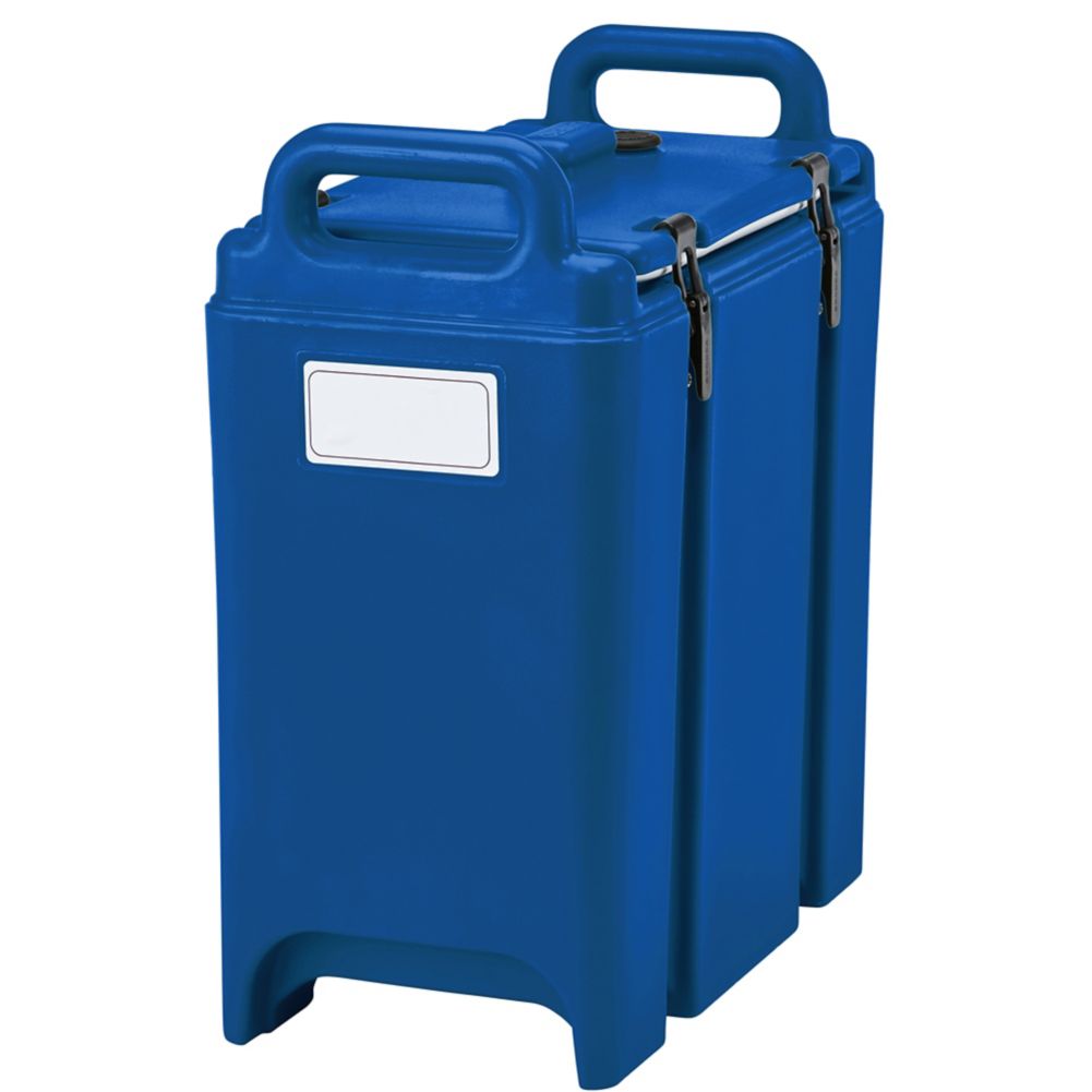 Cambro&reg; Navy Blue 3-3/8 Gallon Camtainer&reg; Soup Carrier