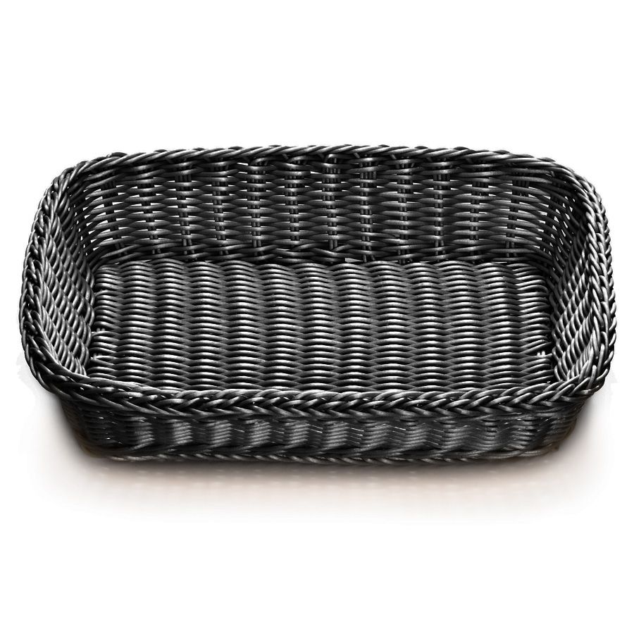 Tablecraft Ridal Collection&trade; Black Rectangle Basket