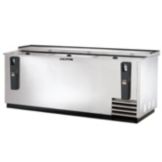 True&reg; S/S Deep Well Underbar Bottle Cooler, 32.5 Cases / 12 oz Cans