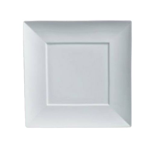 Steelite Rene Ozorio Aura Duo White 9-1/2quot; Square Plate