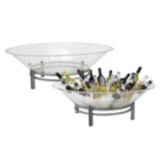 Buffet Enhancement Round 32 in. Iron Ice Display and Wrought Iron Base