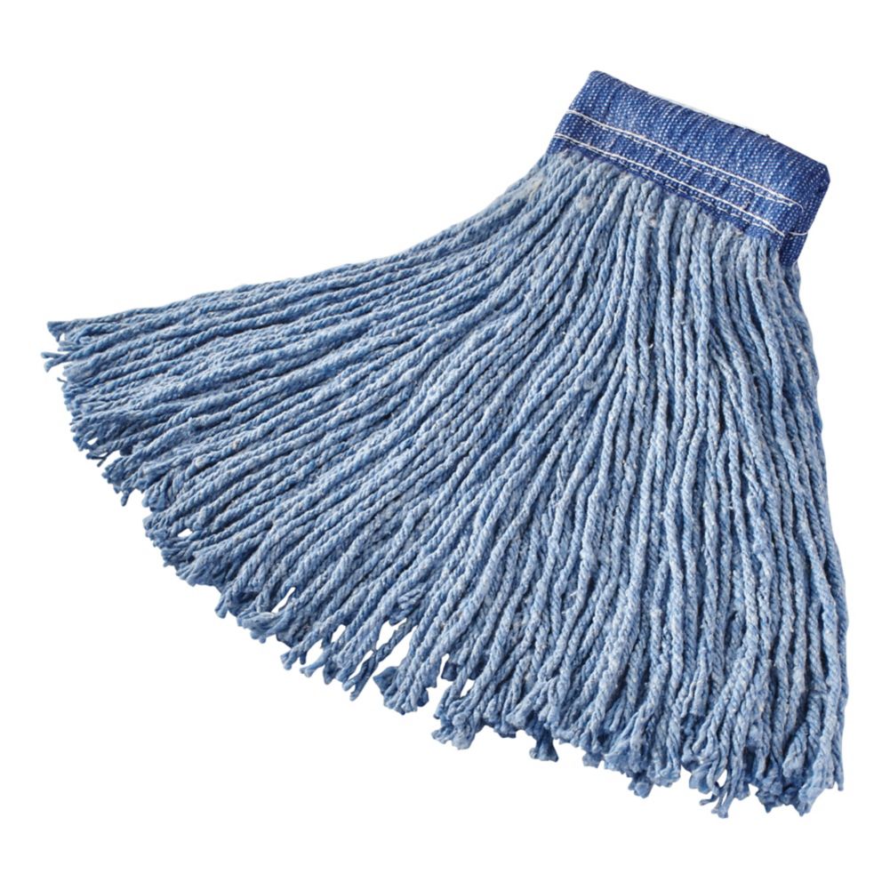 Rubbermaid Blue Blended 16 oz Cut-End Mop Head w/ 5" Headband