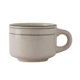 Tuxton&reg; Green Bay 7 Oz. Eggshell Stackable Cup