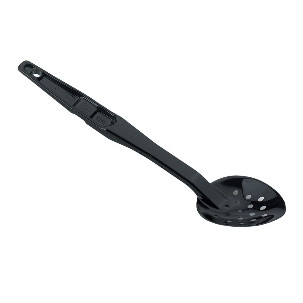 Cambro Black 13 in. Camtensil High Heat Perforated Spoon, Sold By Each