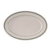 Tuxton&reg; Green Bay 7" x 4-5/8" Eggshell Oval Platter