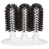 Bar Maid 3-Brush Manual Glass Washer w/ Suction Cup Base