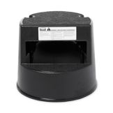 Rubbermaid Black Mobile 2-Step Stepstool, 16" x 13" H