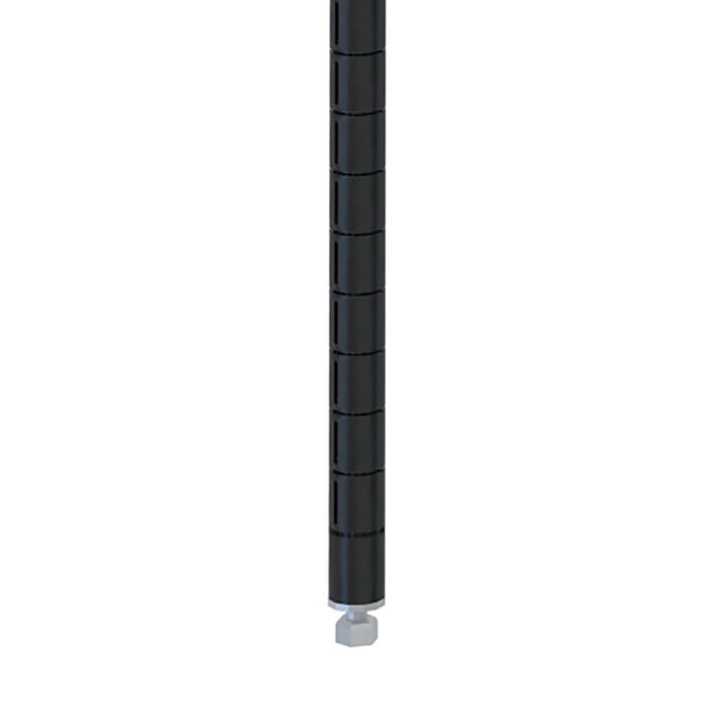 Metro&reg; qwikSLOT&trade; 74-5/8" Black Epoxy Stationary Post