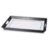 Dinex&reg; Black 20" x 15&frac12;" Room Service Tray