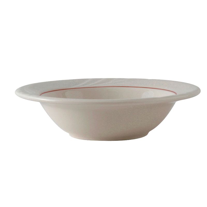 Tuxton China American White Embossed 7-oz Grapefruit Bowl