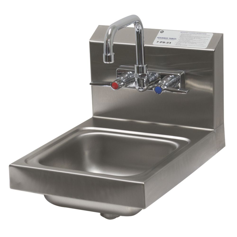 Advance Tabco 9in.  Wide Space Saver Splash Mounted Hand Sink, 7-PS-23