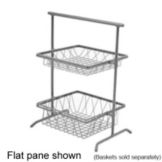 Dover European Metalworks Steel 2-Tier 12 x 12" Tilted Mini Pane