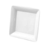 Dover Metals Small 10-1/4" Square White Porcelain Plate