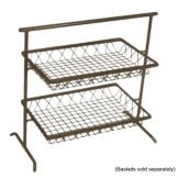 Dover European Metalworks Natural Bronze 2-Tier Flat Pane Stand