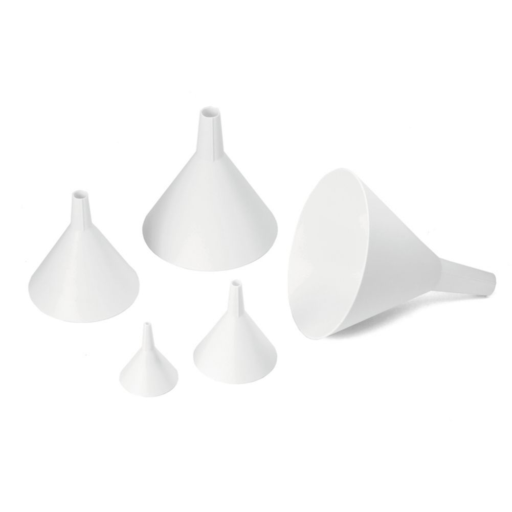 Tablecraft 5-Piece White Plastic Funnel Set