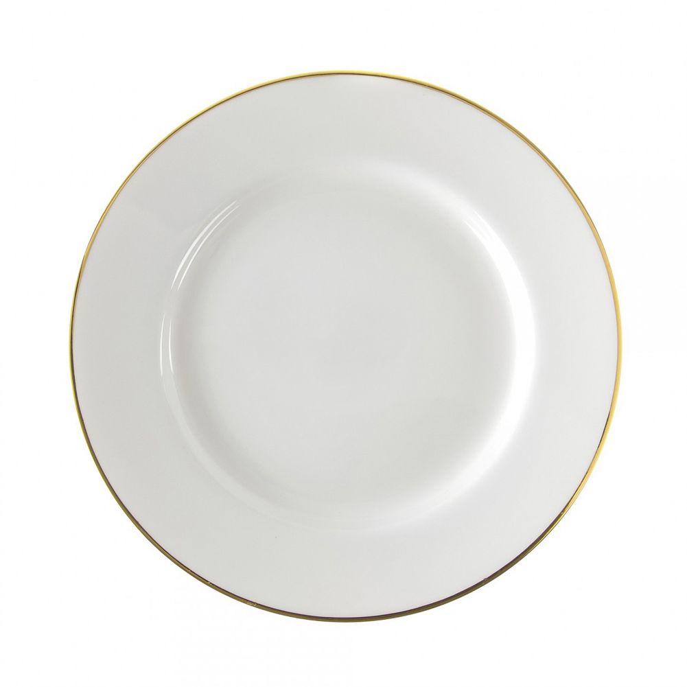 Ten Strawberry Street Gold Line 10-3/4" Dinner Plate