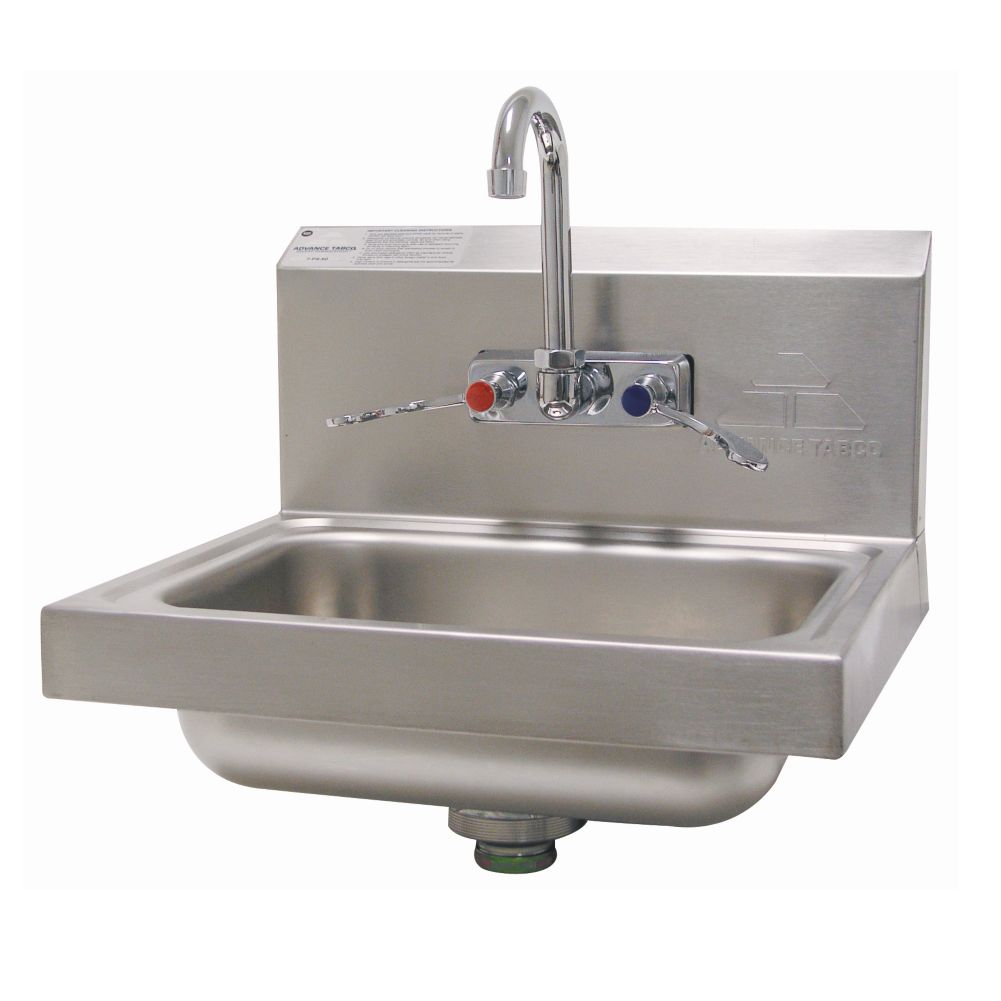 Advance Tabco 14" Wall Mounted Hand Sink w/Wrist Handles, 7-PS-68