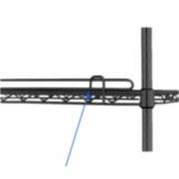 Metro&reg; Super Erecta&reg; 1 x 48" Black Shelf Ledge
