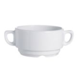 Cardinal Arcoroc Candour White Porcelain Stackable 9 oz. Soup Bowl