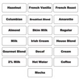 Service Ideas Static Cling Variety Sheet Identification Labels