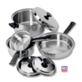 Regalware&reg; S/S 7-Piece 3-Ply Cookware Set
