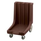 Cambro CD1826HB Camdolly&reg; w/ Handle and Big Wheels, Dark Brown