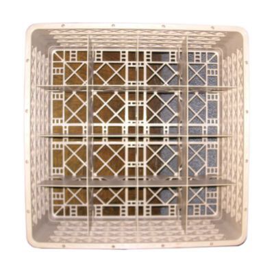 Traex&reg; 16 Comp. Beige Glass Rack w/2 Regular and 1 Open Extender