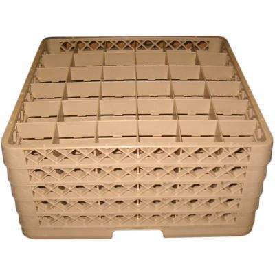 Traex&reg; 36 Compartment Low Profile 5 Extender Beige Glass Rack