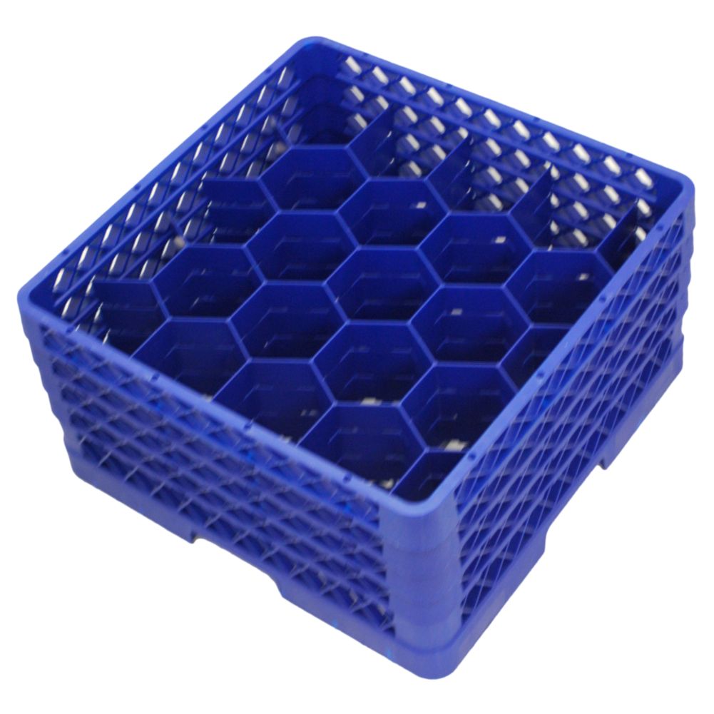 Traex&reg; 20 Compartment Royal Blue 3 Extender Glass Rack