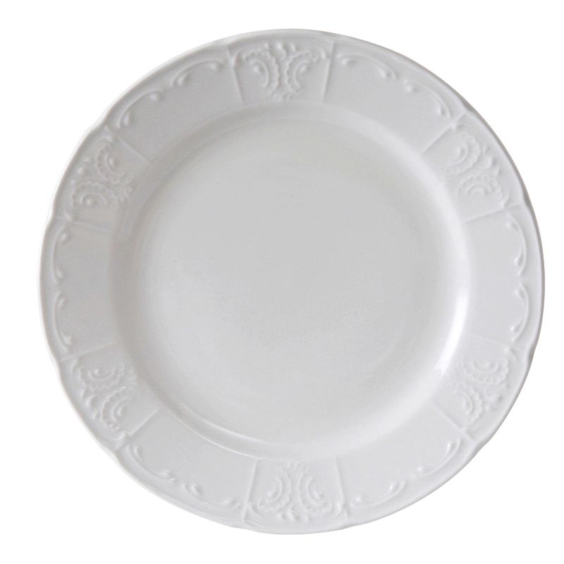 Tuxton&reg; 7-7/8" Round Porcelain White Plate