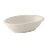 Tuxton&reg; 5 Oz. Eggshell Oval Fruit Dish