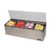 San Jamar&reg; EZ-Chill&reg; Stainless Steel Self-Service Center