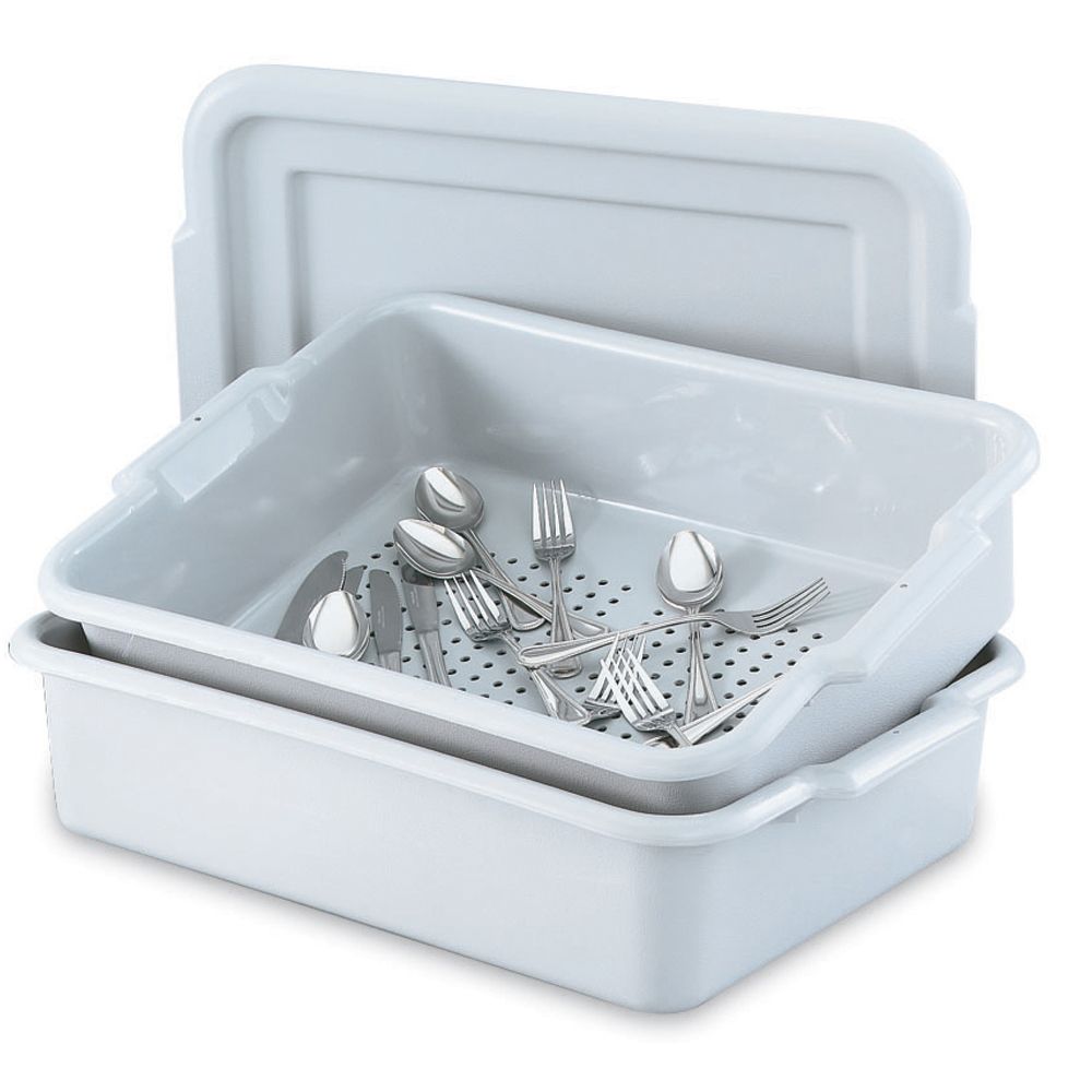 Vollrath Gray Silverware Soak System